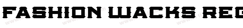 Fashion Wacks Regula字体转换